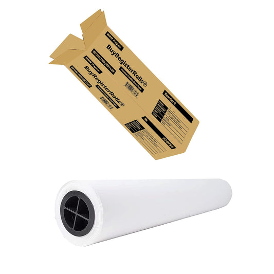 24" x 150' Plotter Paper, White CAD Paper Rolls ( 1 Roll ) ( 24150-1 )