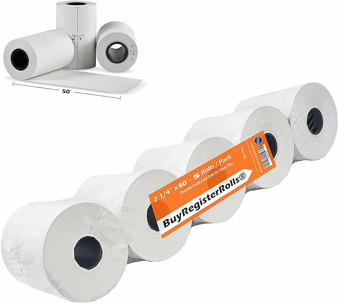 2 1/4" x 50' Thermal Receipt Paper ( 5 Rolls ) (21450-5)