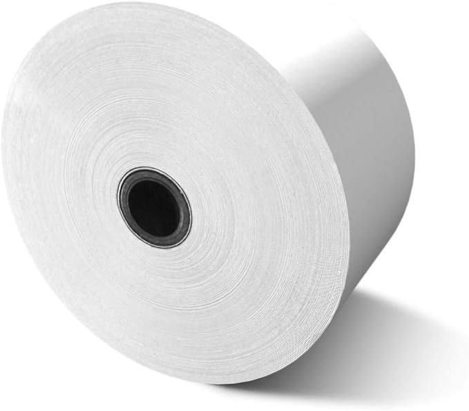 2 1/4" x 675' Heavy Weight Thermal ATM Paper Rolls ( 8 Rolls/Case ) (214675-8)