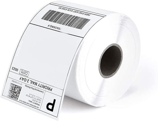 4" x 6" Thermal Postage Perforated Shipping Labels ( 1 ROLL = 500 Labels ) ( 46-1-500 )