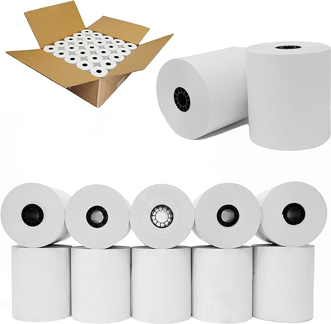 2 1/4" x 200' Thermal Paper POS Register Printer ( Pack of 50 Rolls ) ( 214200-50 )