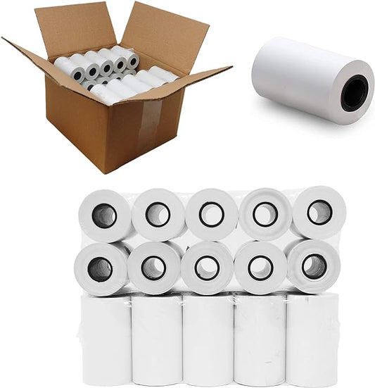 2 1/4" x 75' Thermal Paper Credit Card ( 50 Rolls ) (21475-50)